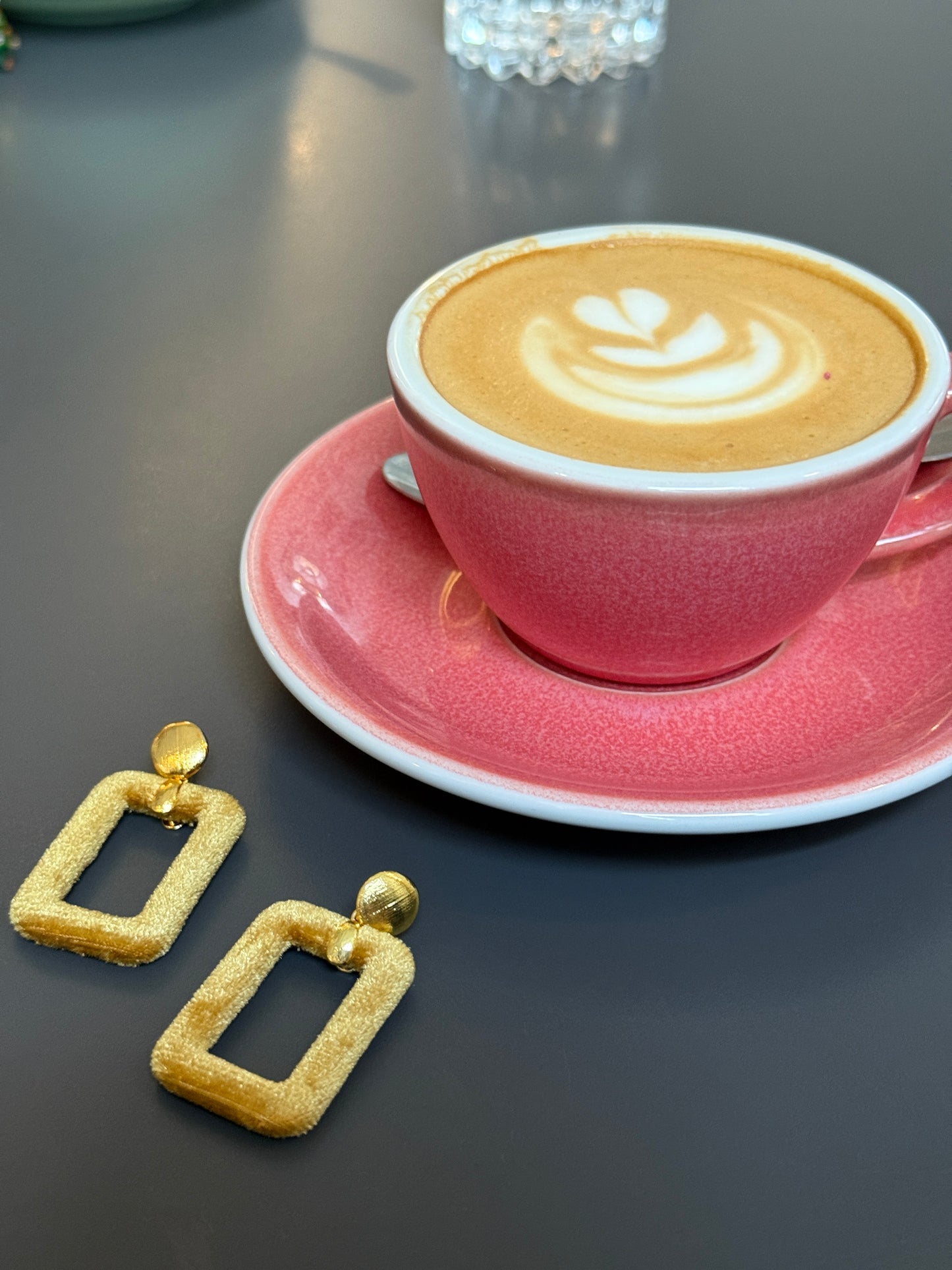 Samt Ohrring Velvet Gold