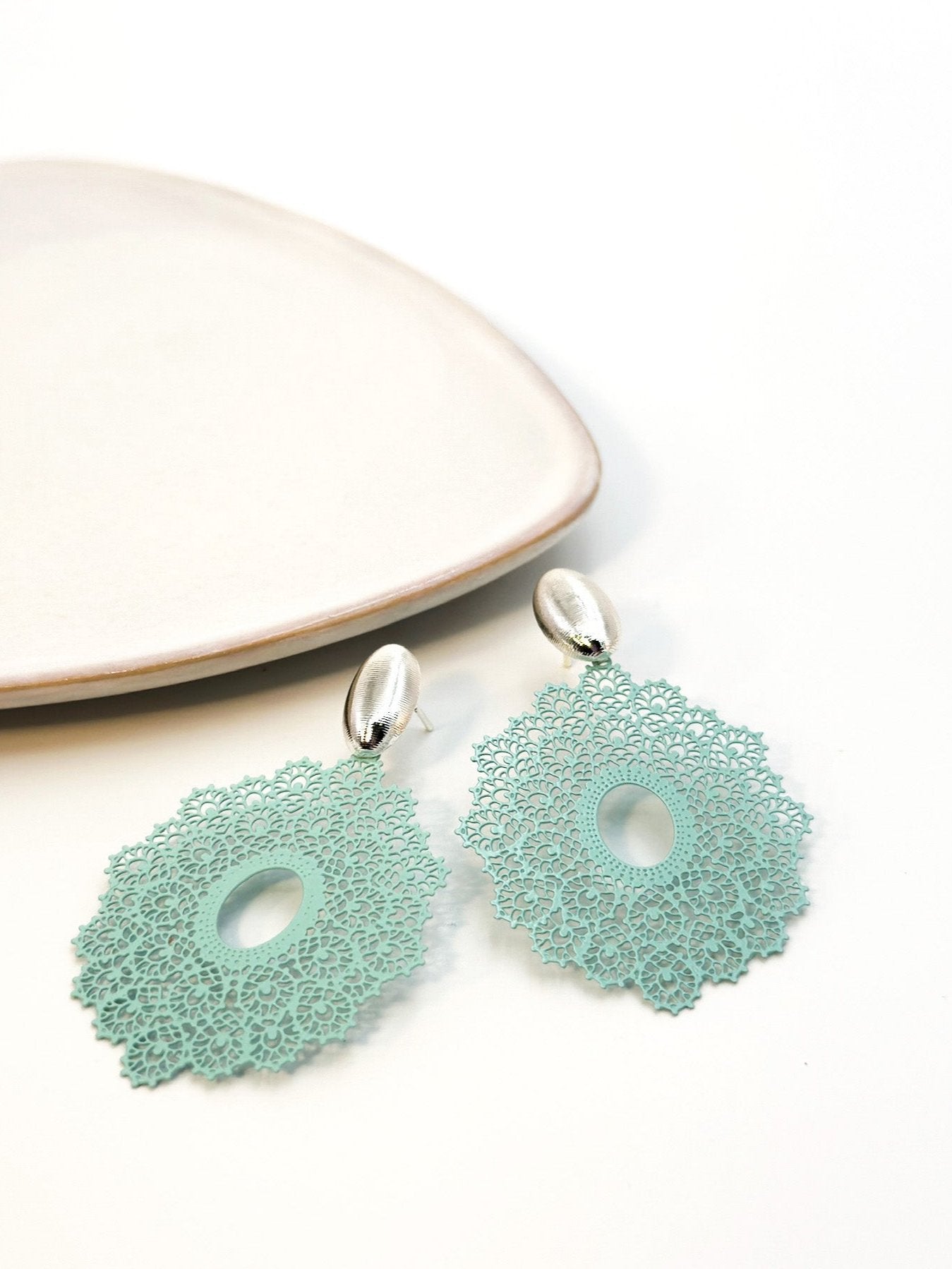 Light Metal Pattern Turquoise - Trendaria