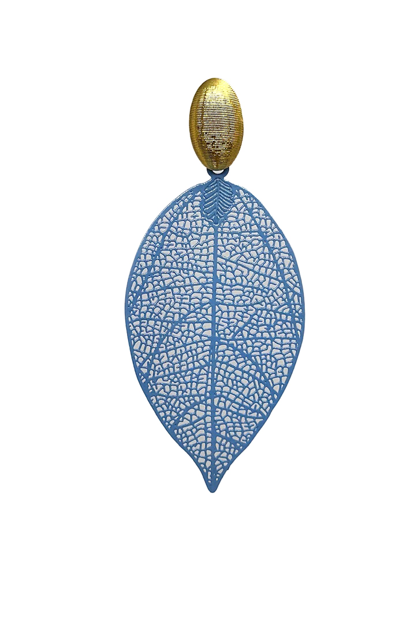 Light Metal Leaf Blue