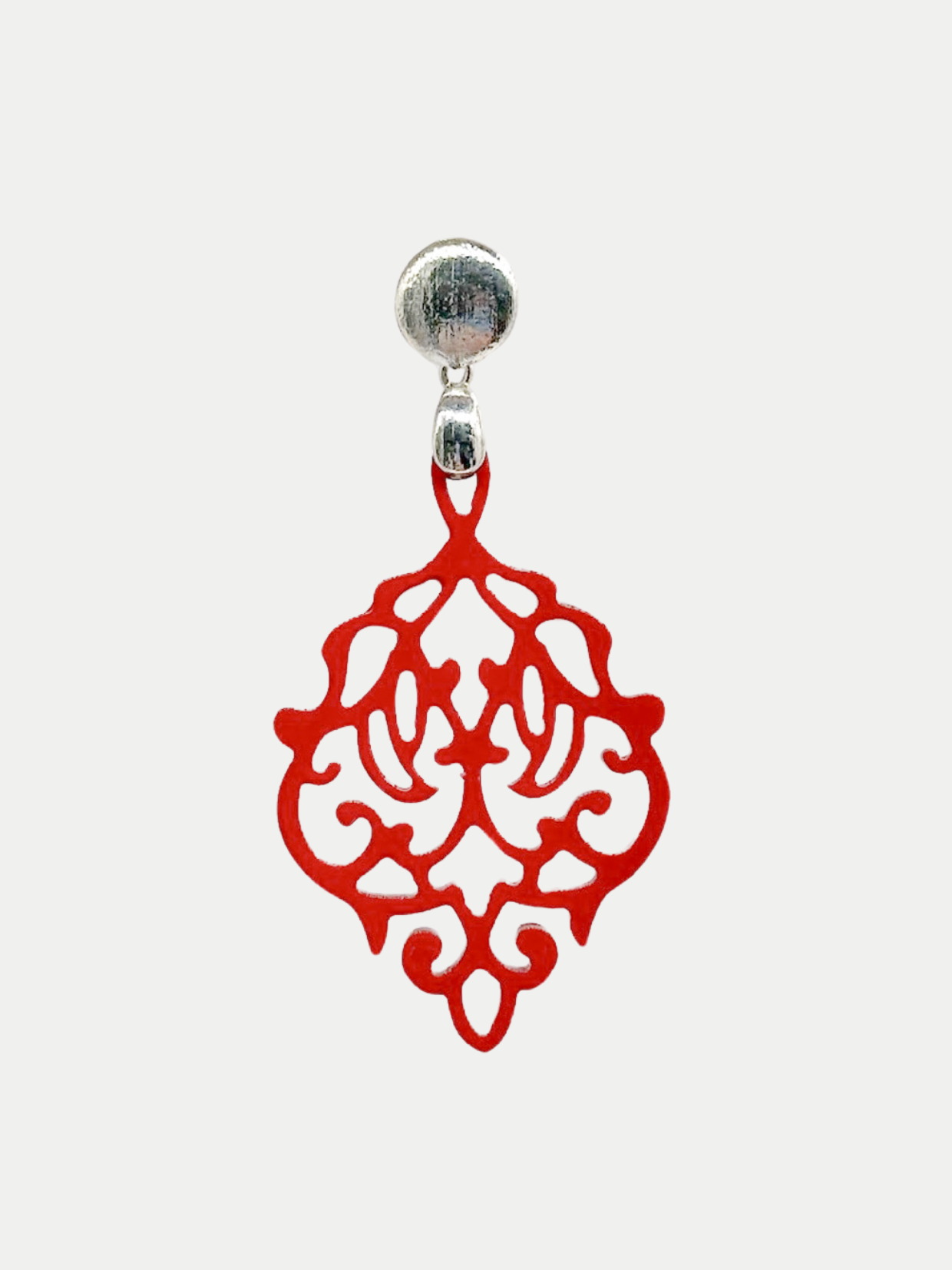 Horn Ohrring Charm Red