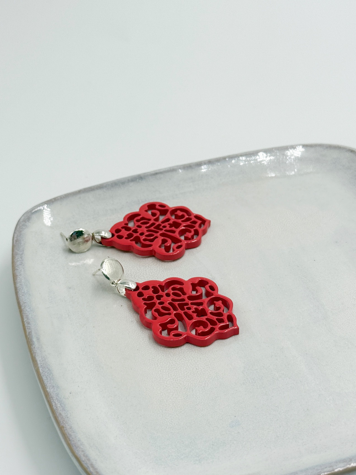 Horn Ohrring Delico Red