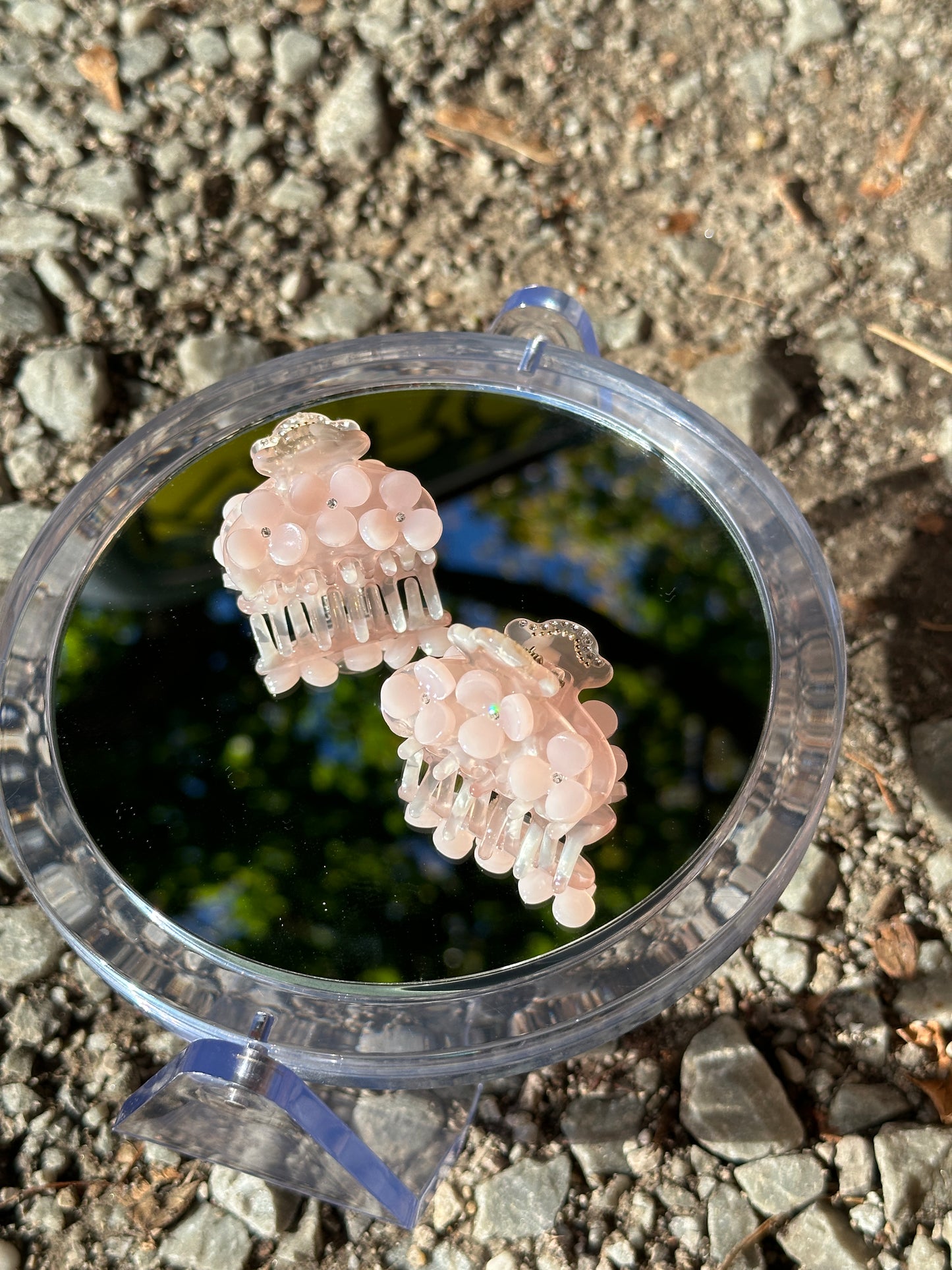 Mini Magnolia Flower Clip