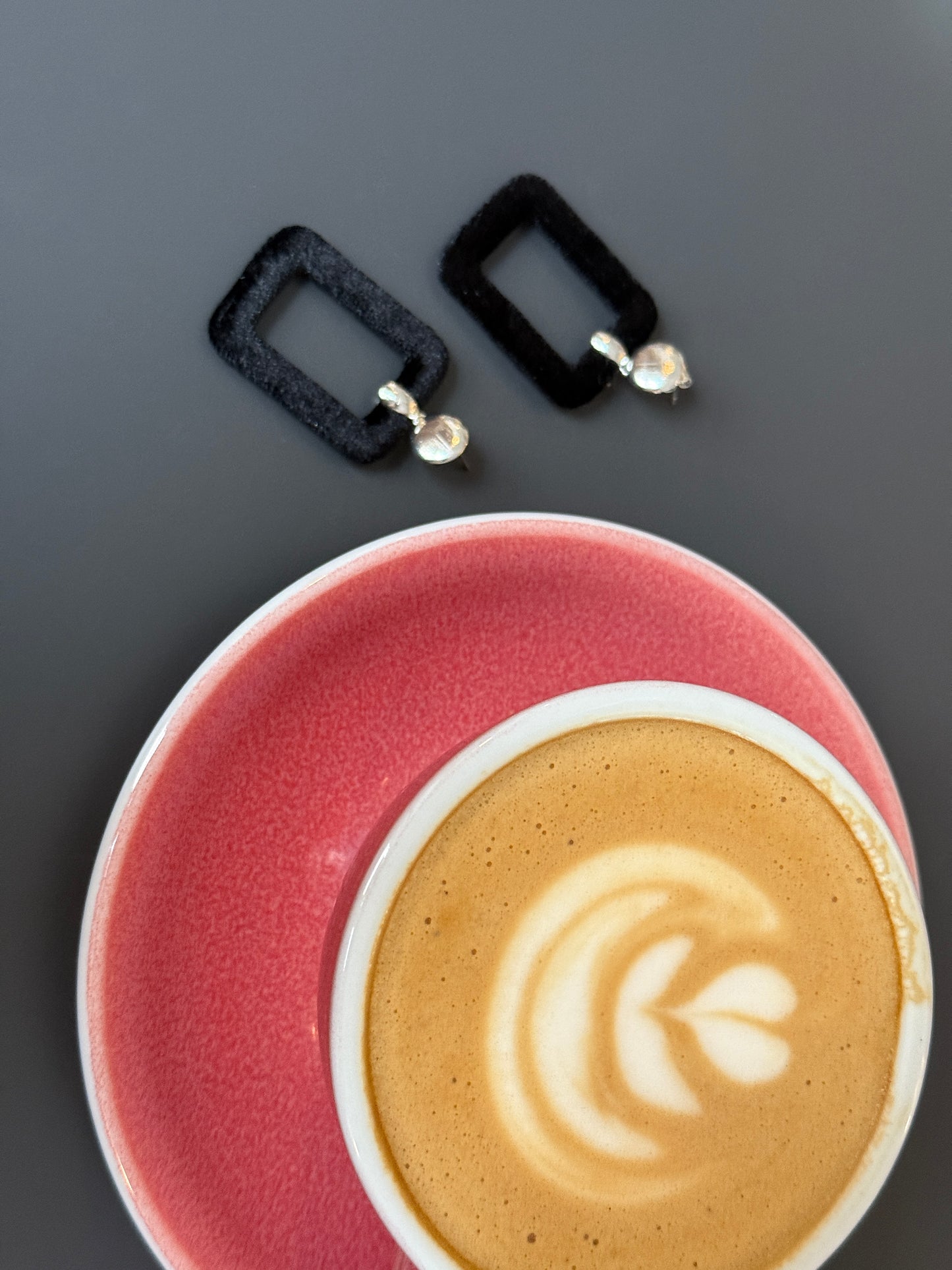 Samt Ohrring Velvet Black