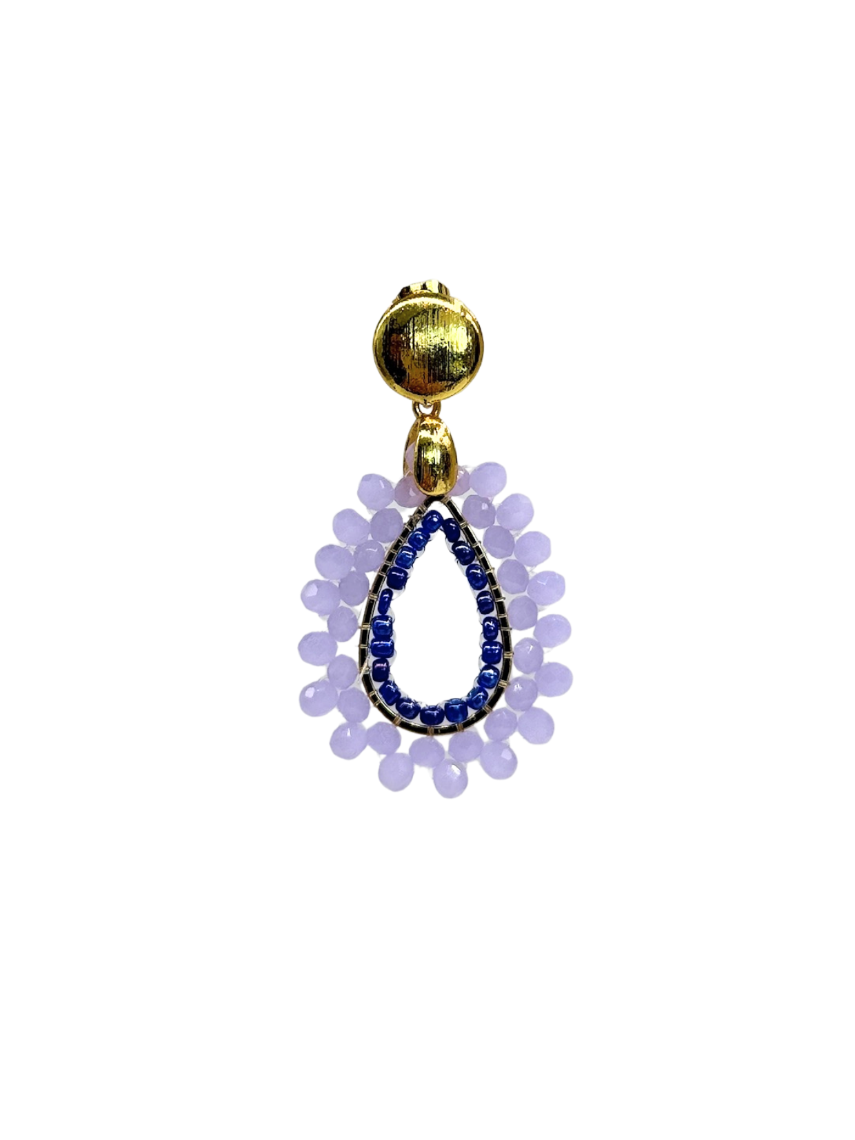 Glitzer Ohrringe Summer Drops Blue