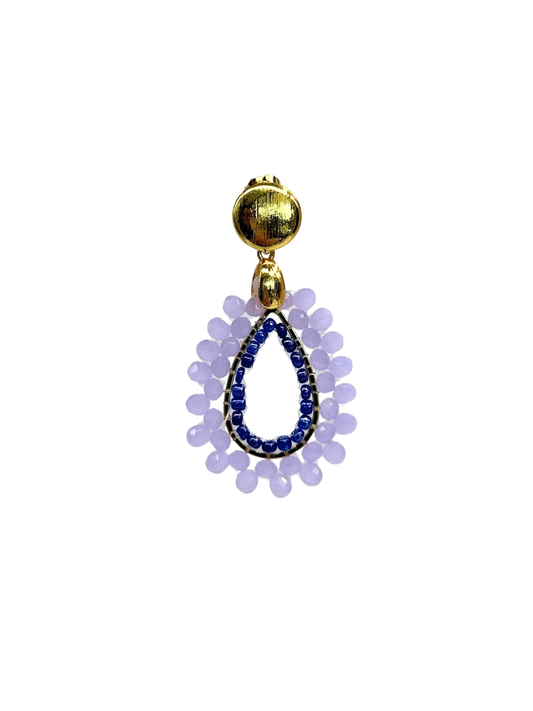Glitzer Ohrringe Summer Drops Blue