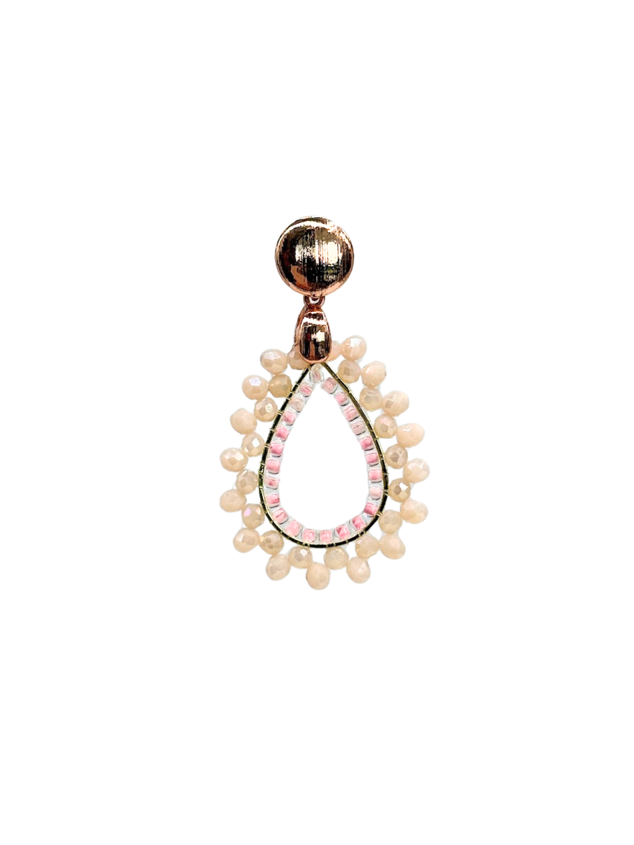 Glitzer Ohrringe Summer Drops Babypink