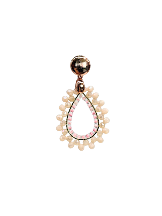 Glitzer Ohrringe Summer Drops Babypink