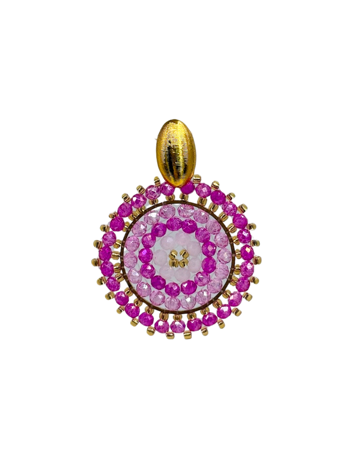 Glitzer Ohrringe Infinite Glam Pink