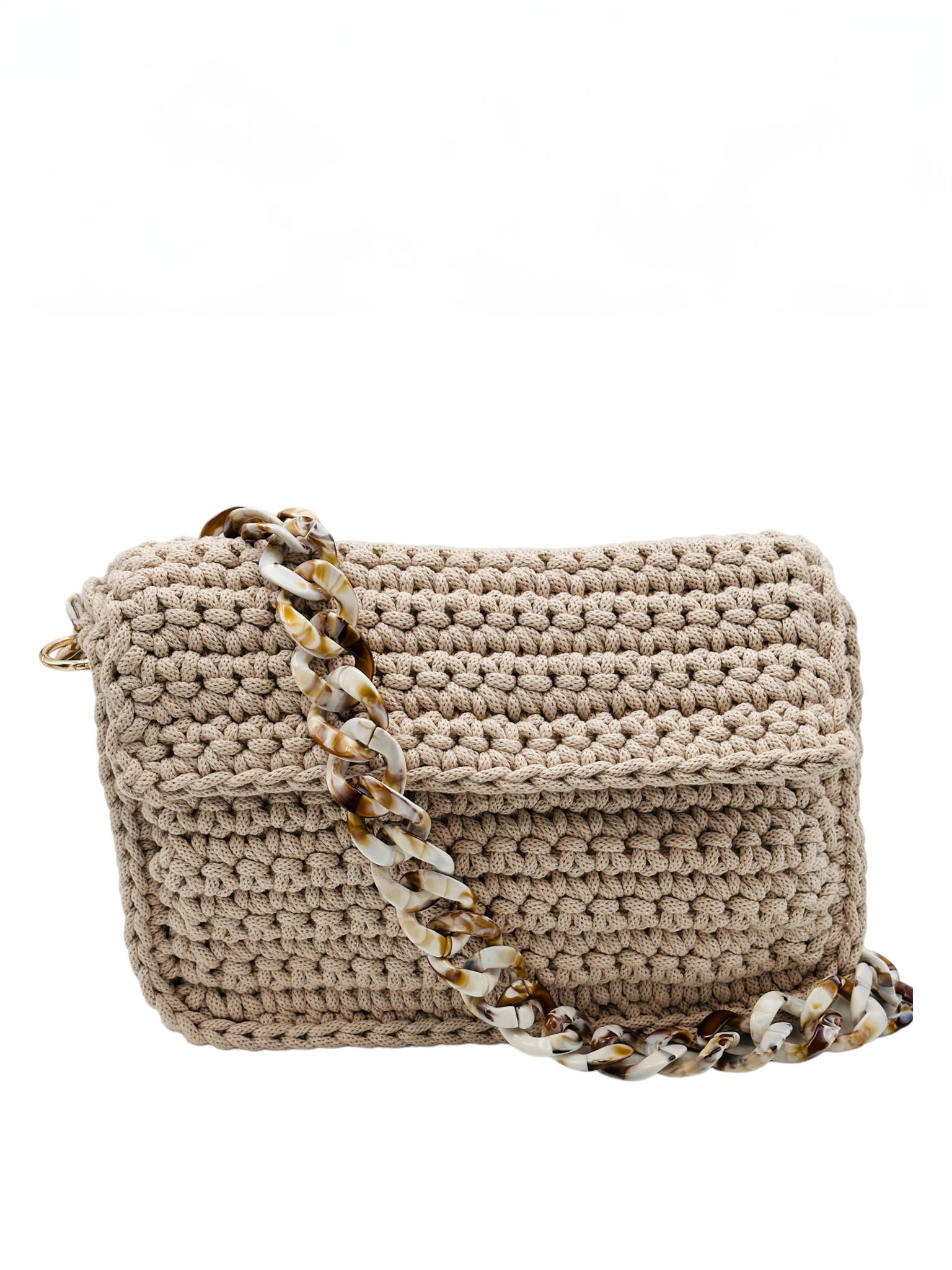 Crochetta Beige Flap - Trendaria