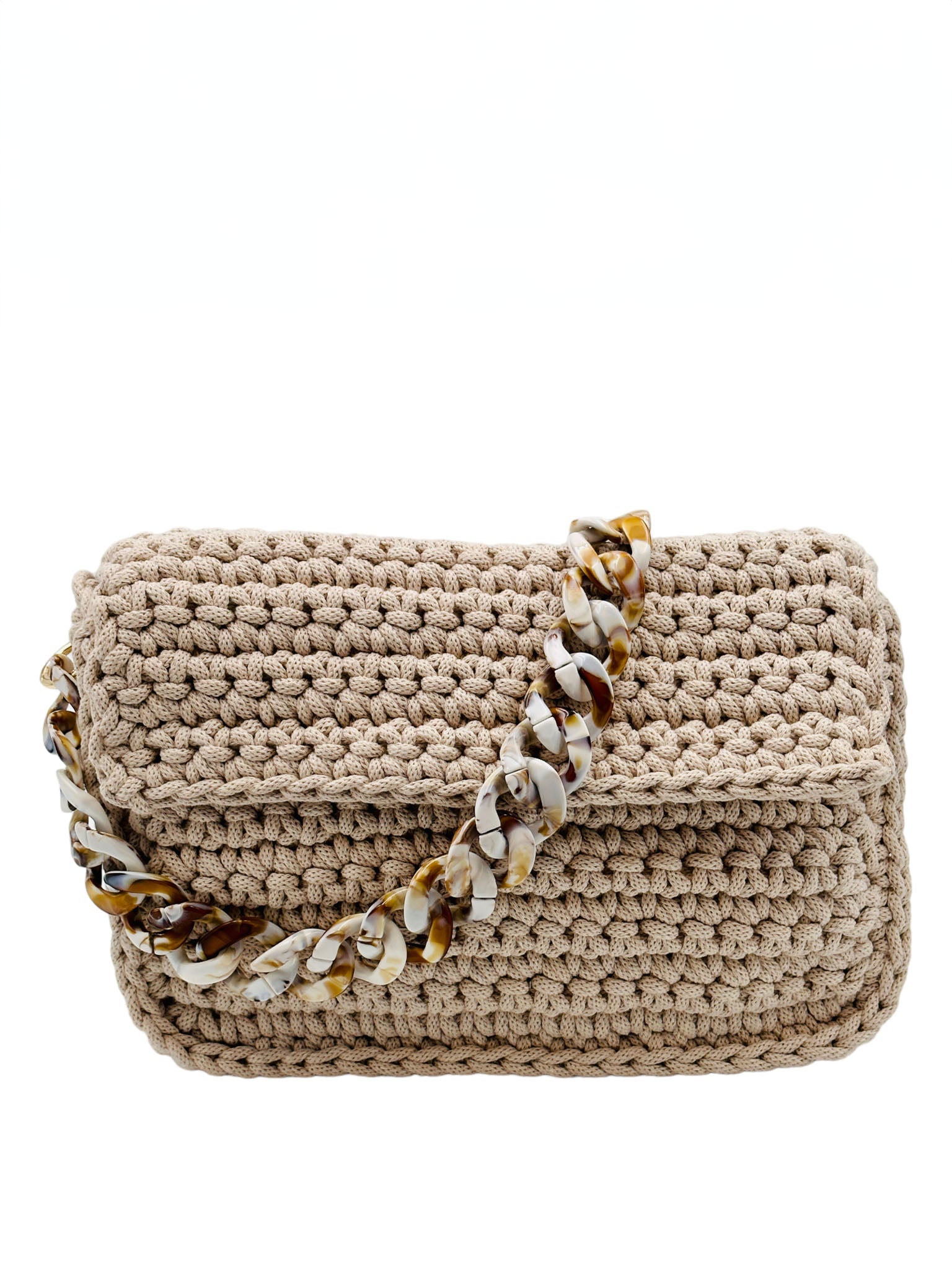 Crochetta Beige Flap - Trendaria