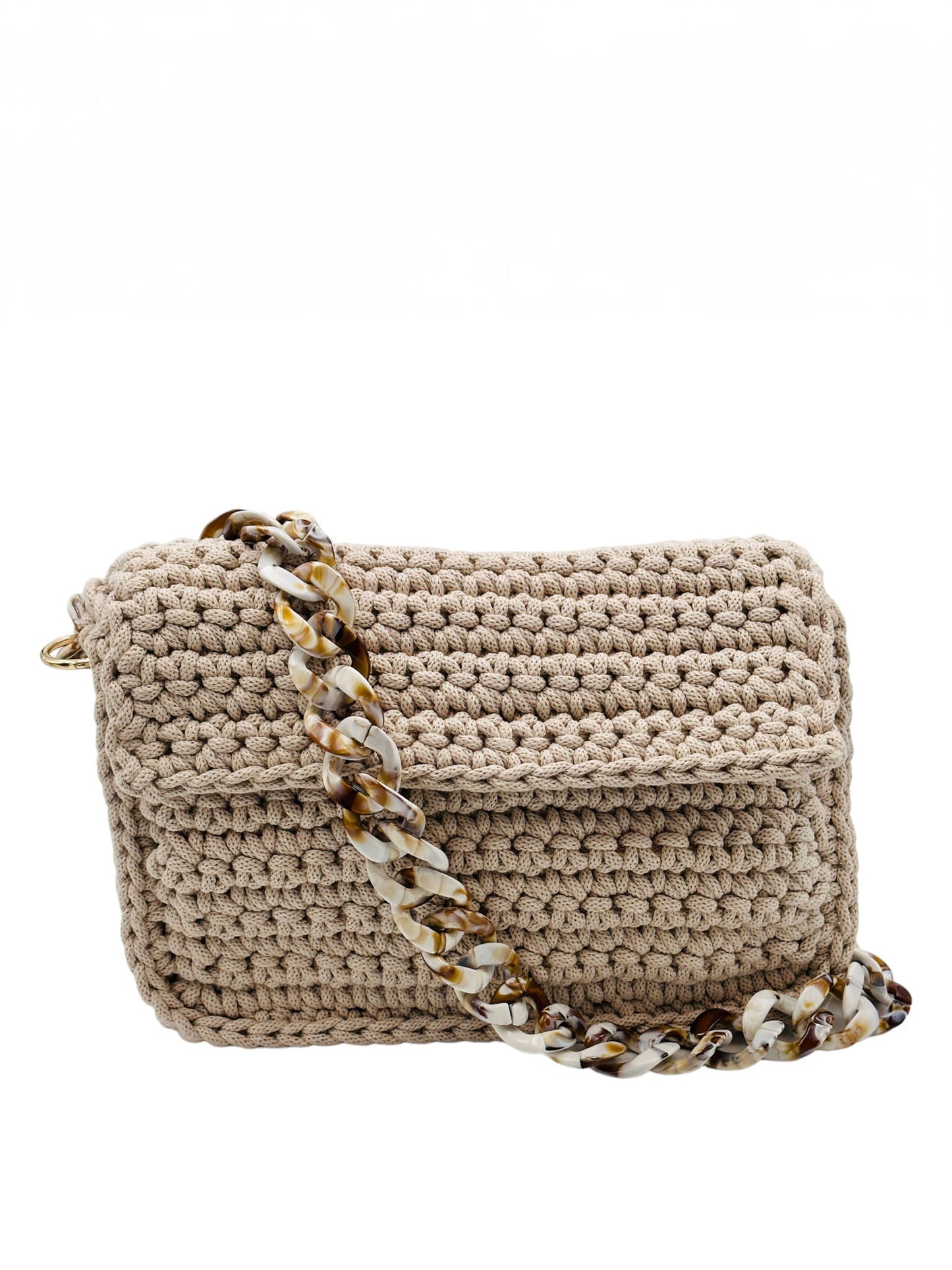 Crochetta Beige Flap - Trendaria