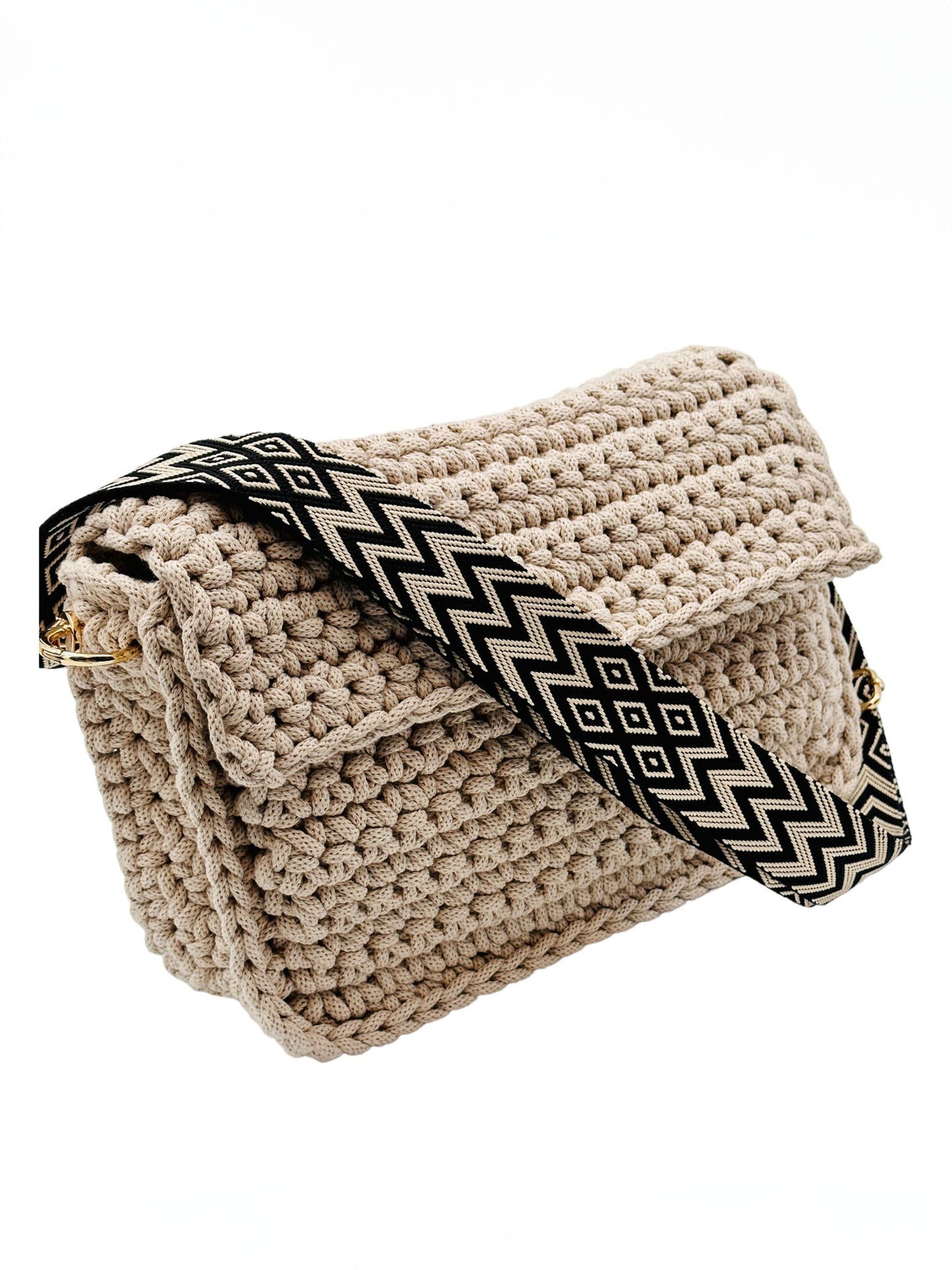 Crochetta Beige Flap - Trendaria