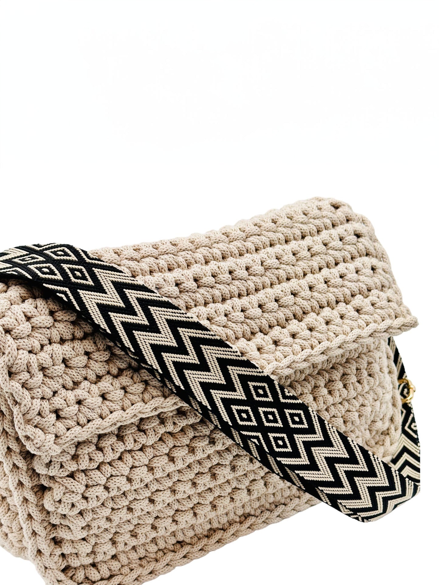 Crochetta Beige Flap - Trendaria