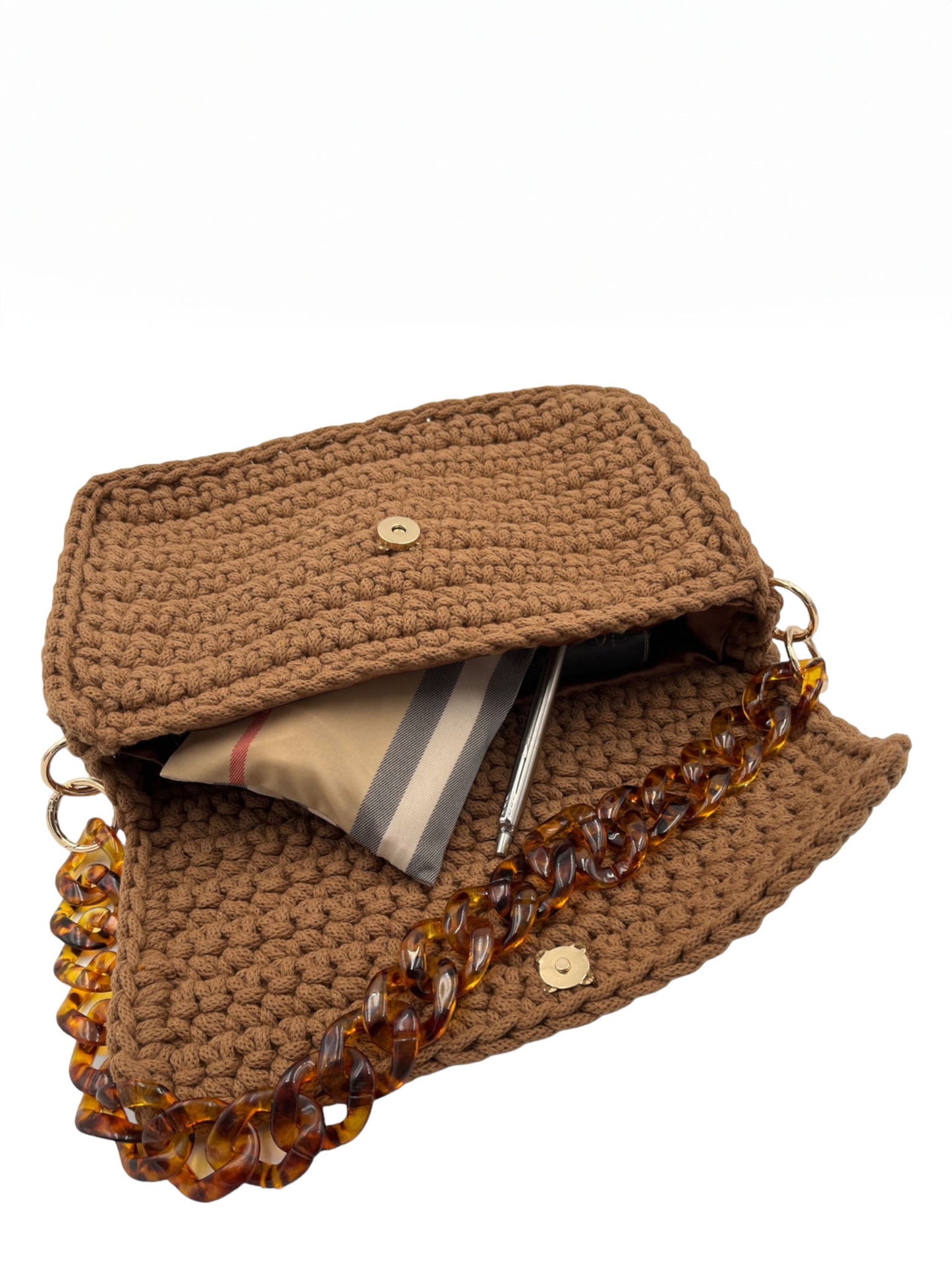 Crochetta Caramel Flap - Trendaria