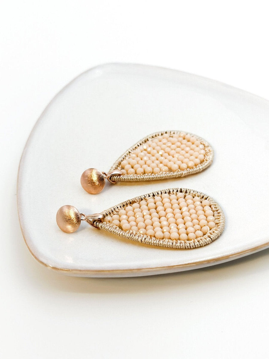 Glitzer Ohrringe Drop Nude