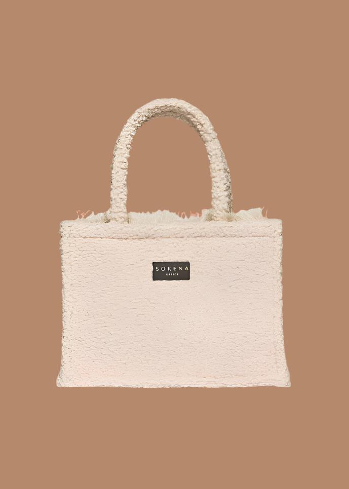 Handtasche Sorena Teddy Beige Medium Tote Bag - Trendaria