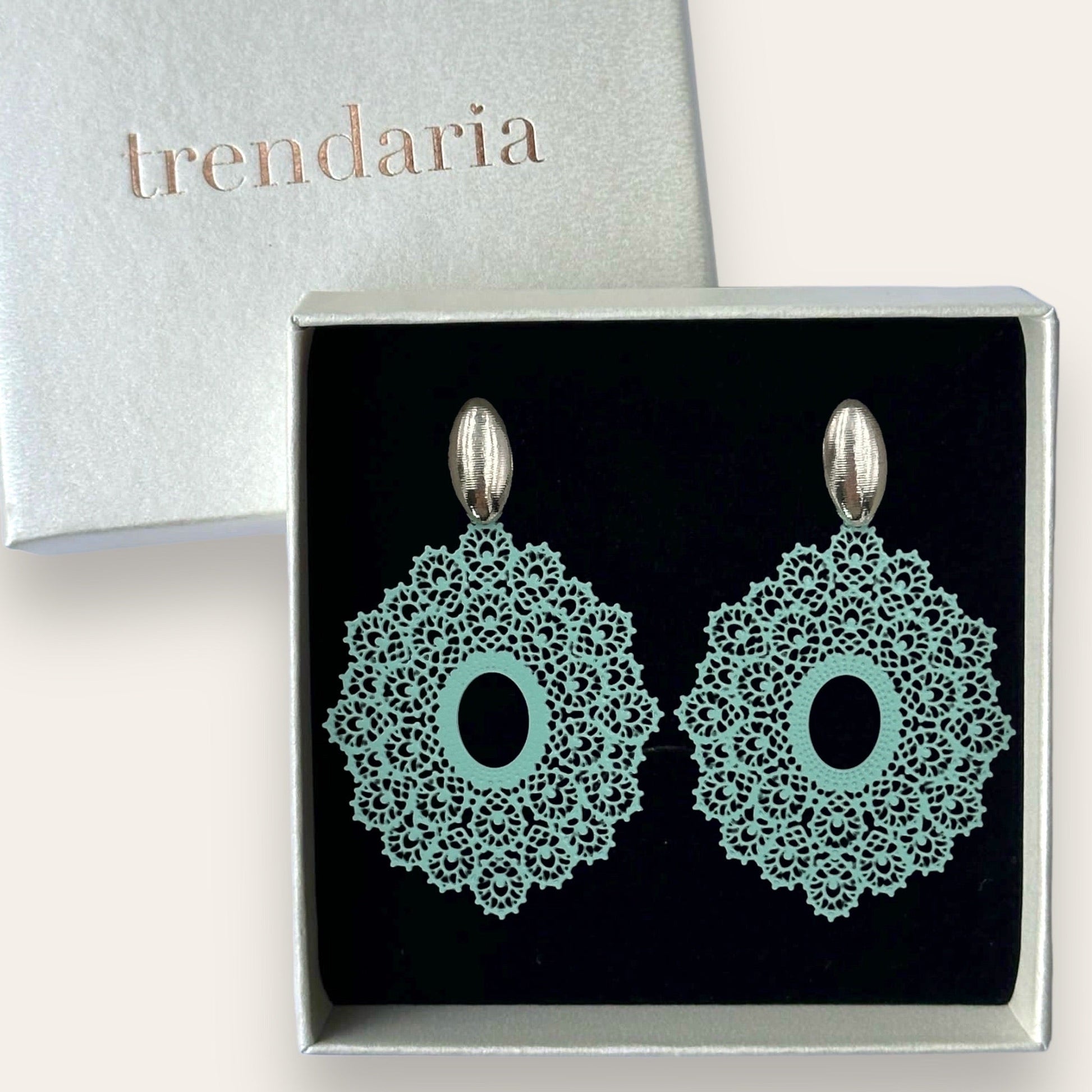 Light Metal Pattern Turquoise - Trendaria