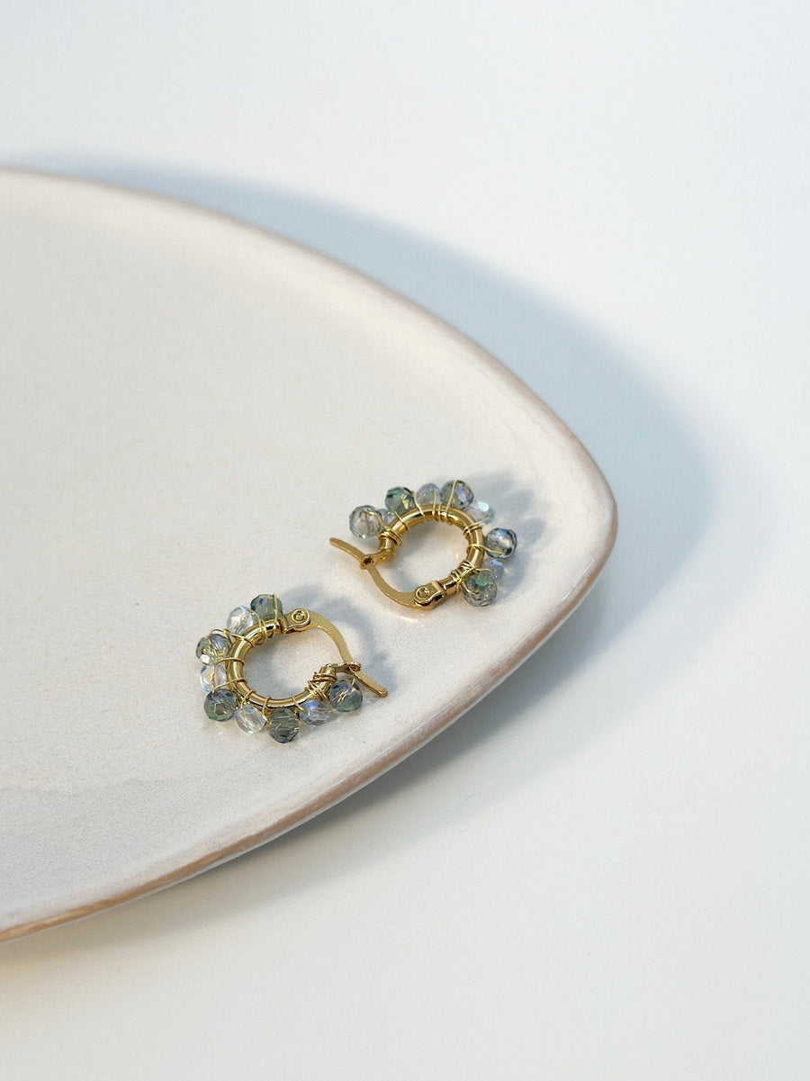 Glitter Hoops Ice