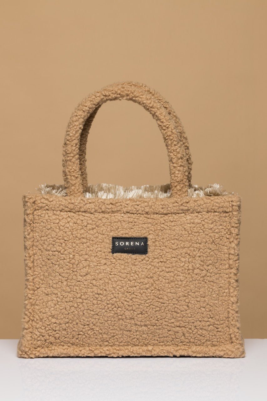 Sorena Teddy Honey Medium Tote Bag - Trendaria