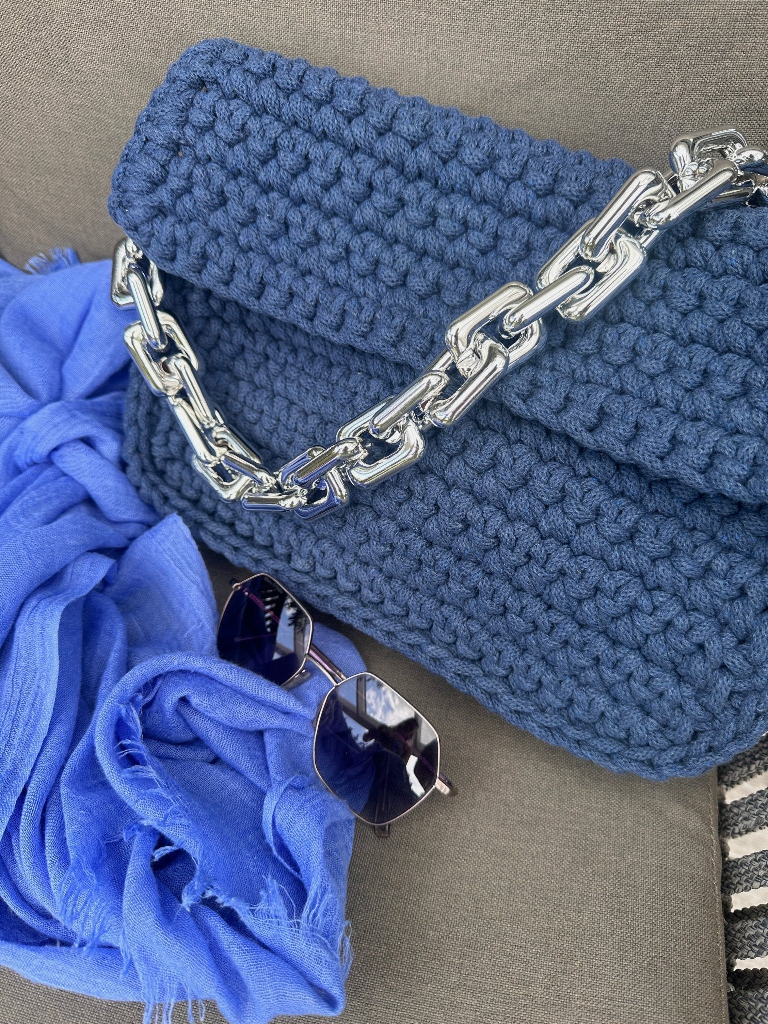 Tasche Crochetta Jeans Flap - Trendaria